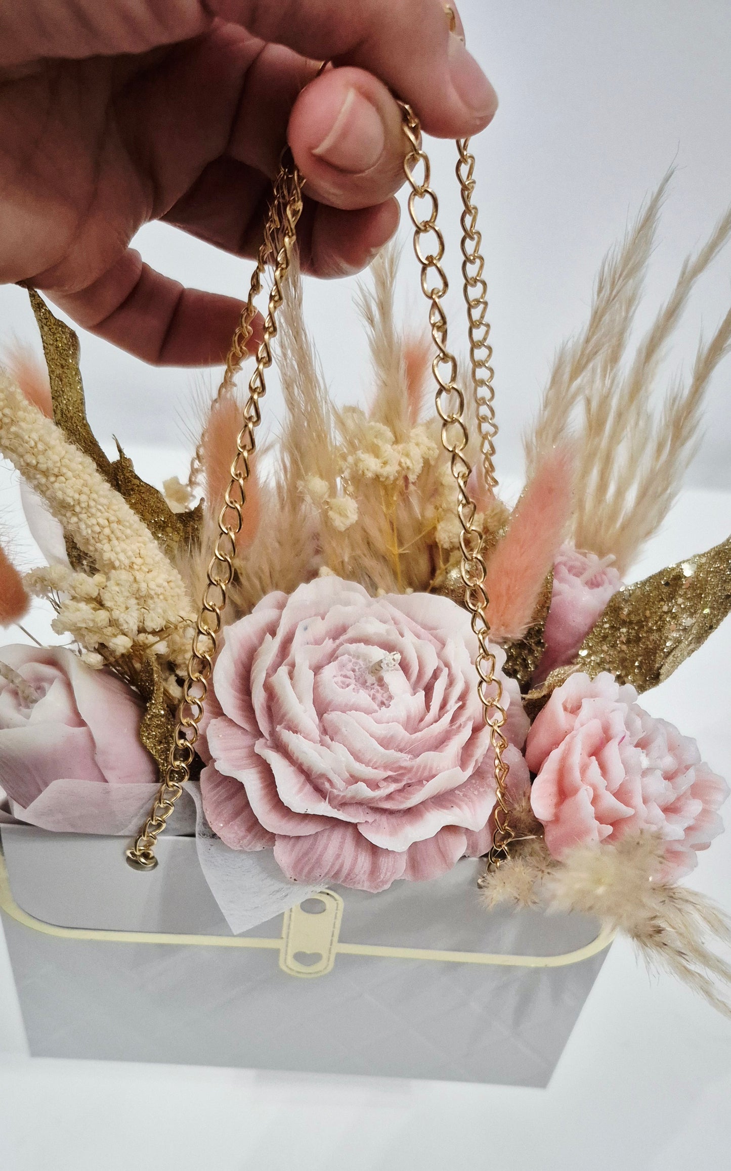 Ανθοδέσμη Κεριών με κερι σόγιας