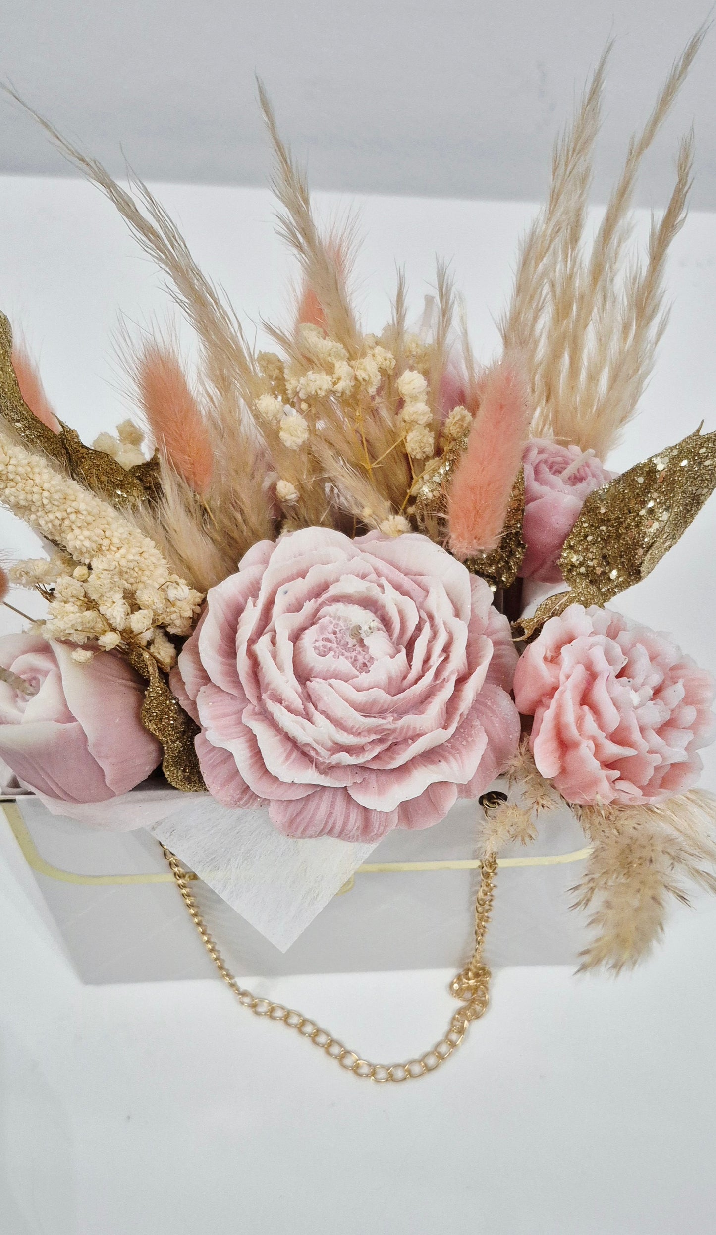 Ανθοδέσμη Κεριών με κερι σόγιας